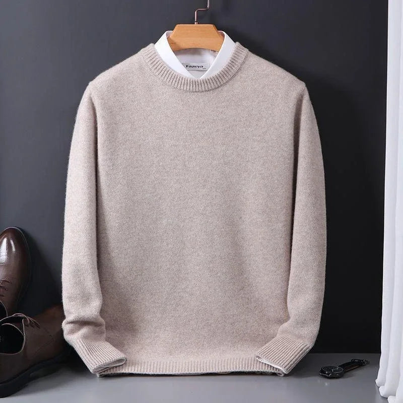 Herren Kaschmirpullover Mit Klassischem Design