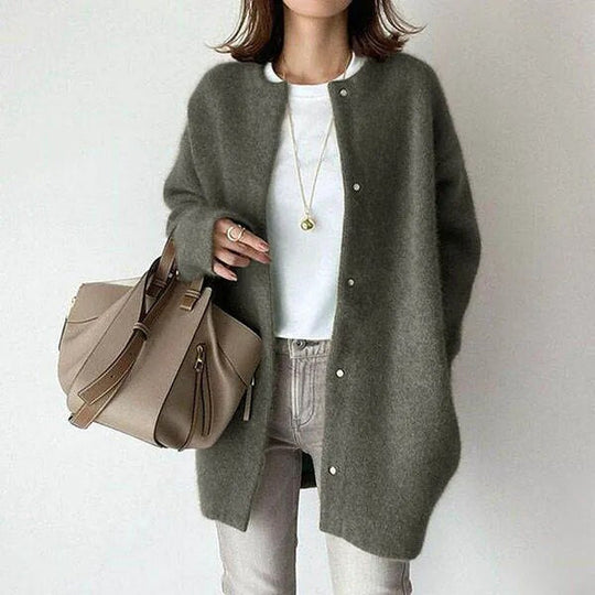 Damen Cardigan Mit Knopfleiste