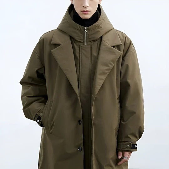 Herren Trenchcoat Mit Modernem Design