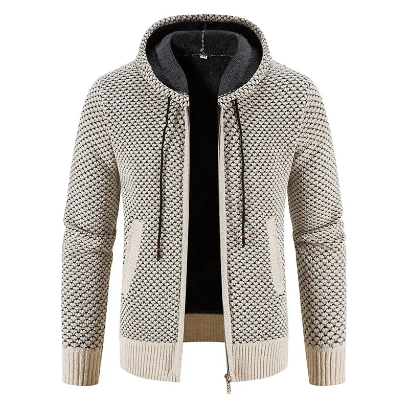 Herren Strickjacke Mit Futter Für Wintertage