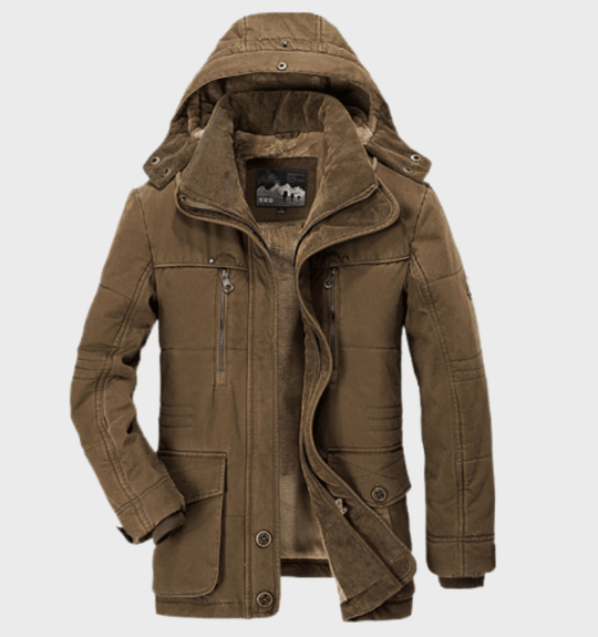 Herren Winterjacke Mit Kapuze Für Kalte Tage