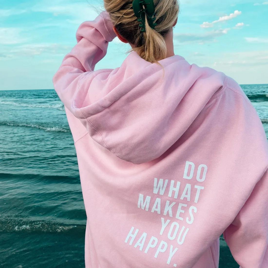Damen Hoodie mit Kapuze und Print
