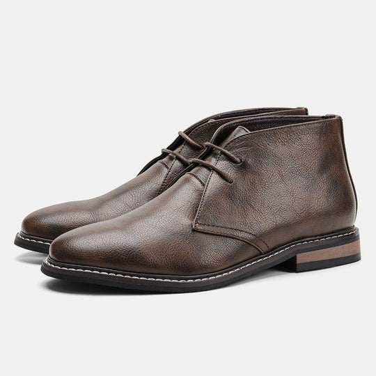 Herren Lederstiefel Mit Klassischem Schnitt