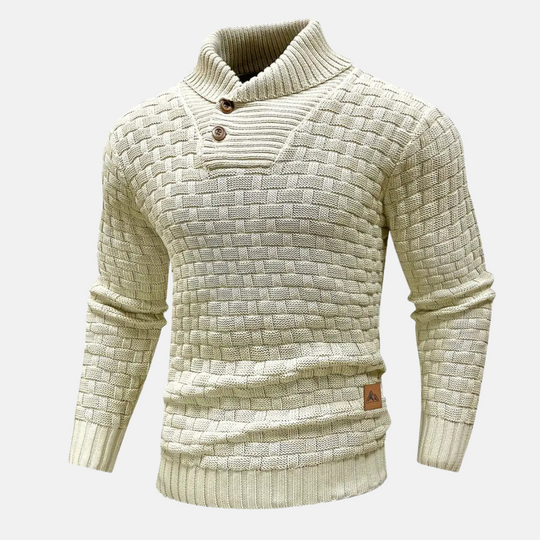 Herren Klassischer Strickpullover Mit Modernem Design