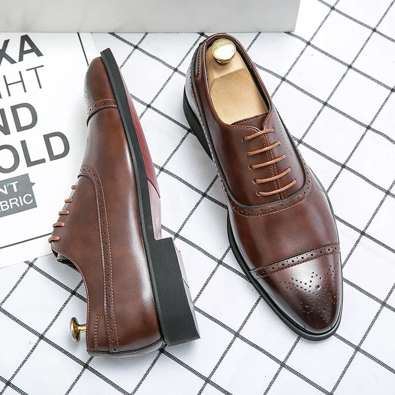 Herren Oxford Brogue Schuhe Für Hochzeit Und Feste