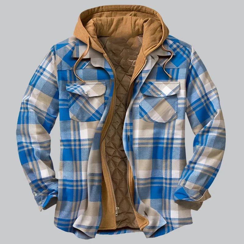Herren Holzfällerjacke Mit Fleece Futter