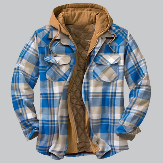 Herren Holzfällerjacke Mit Fleece Futter