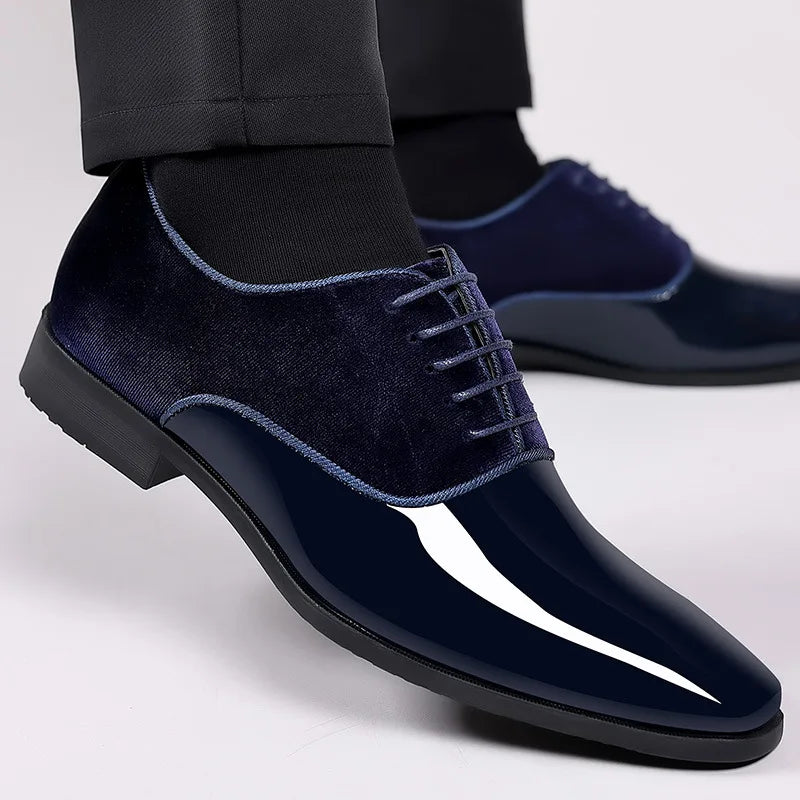 Herren Oxford Schuhe Mit Kontrastfinish Und Schnürdesign