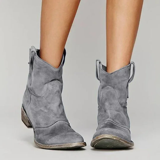 Damen Western Stiefeletten Im Vintage Design