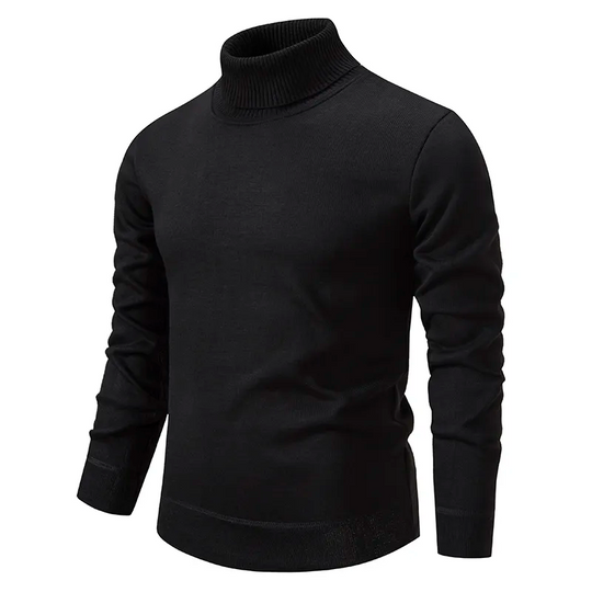 Herren Rollkragenpullover Aus Jungwolle