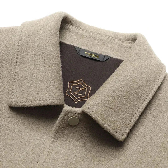 Herren Wolljacke Mit Klassischem Schnitt