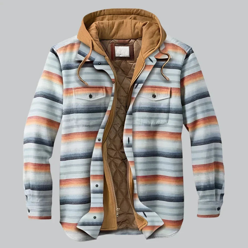 Herren Holzfällerjacke Mit Fleece Futter
