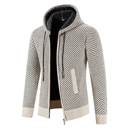 Herren Strickjacke Mit Futter Für Wintertage