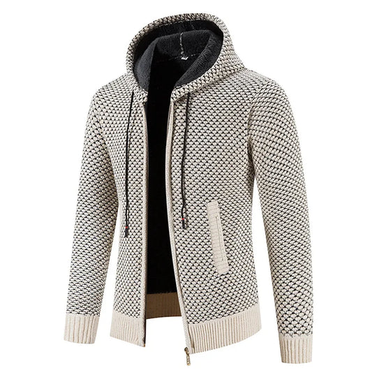 Herren Strickjacke Mit Futter Für Wintertage