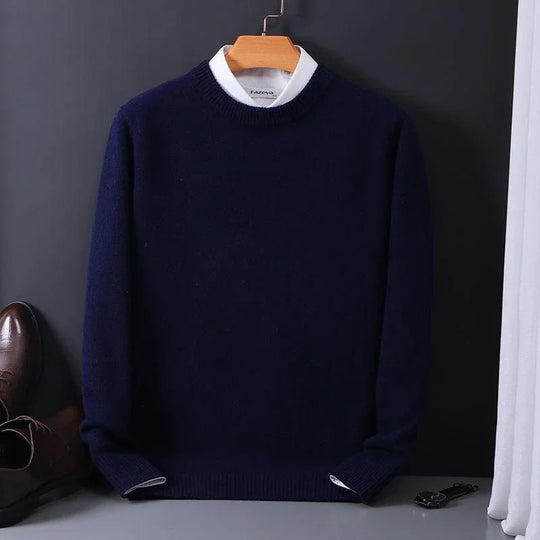 Herren Kaschmirpullover Mit Klassischem Design
