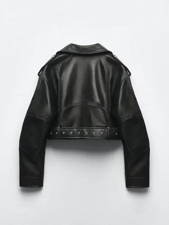 Damen Lederjacke Kurz | Ramoneske Für Alltag & Übergang