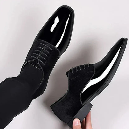 Herren Oxford Schuhe Mit Kontrastfinish Und Schnürdesign
