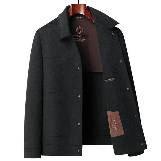 Herren Wolljacke Mit Klassischem Schnitt