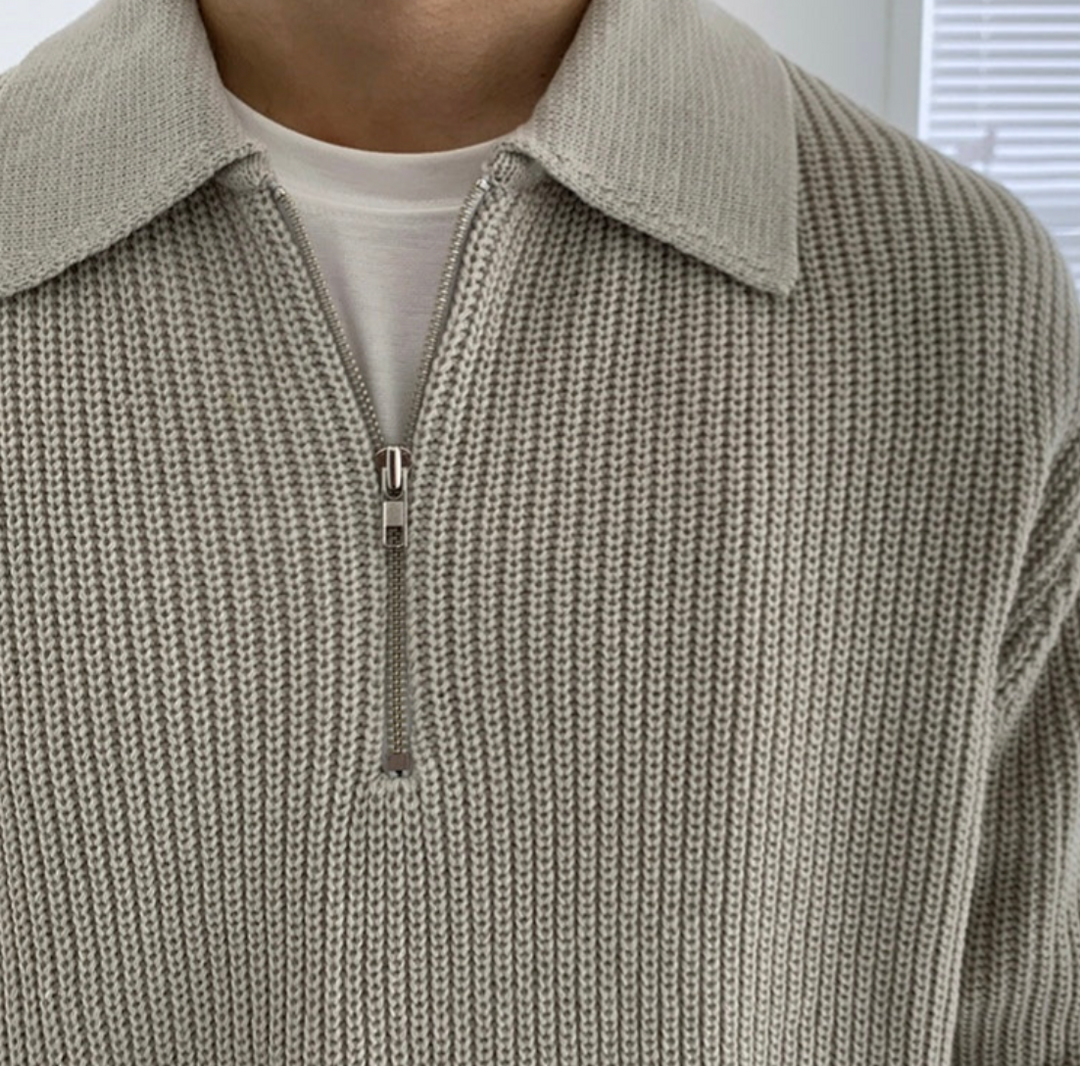 Herren Quarter-Zip Pullover