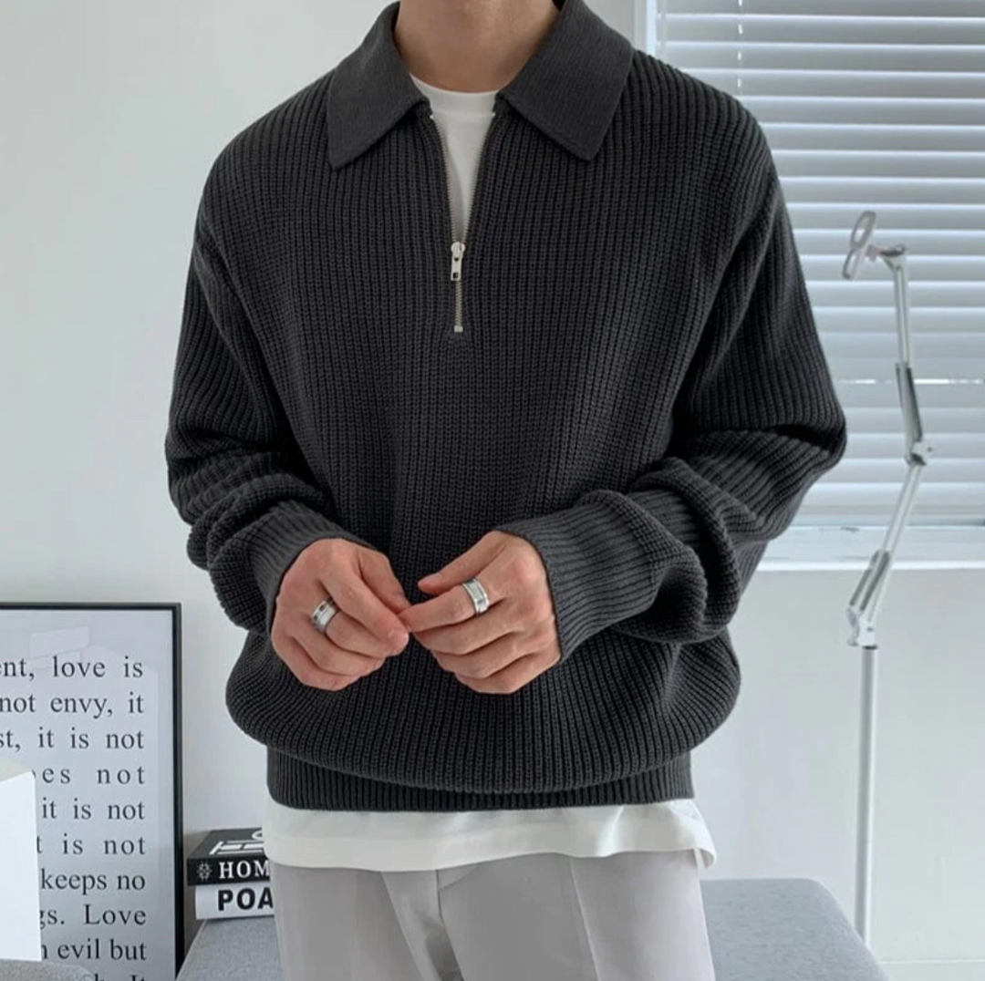 Herren Quarter-Zip Pullover