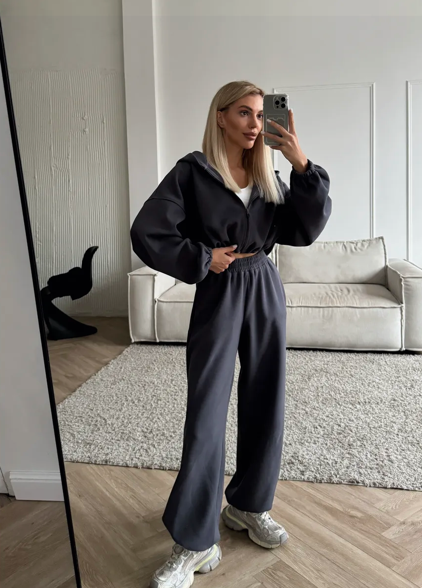 Damen Freizeit Set Urban Fit Mit Hoodie Und Hose