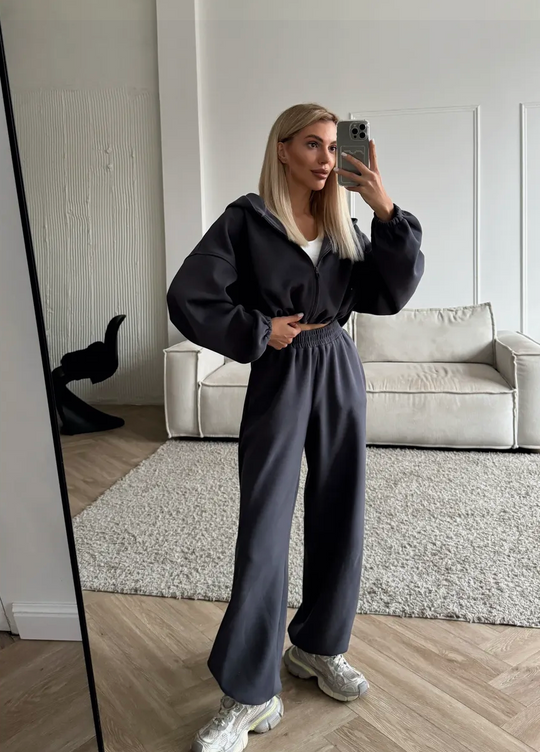 Damen Freizeit Set Urban Fit Mit Hoodie Und Hose