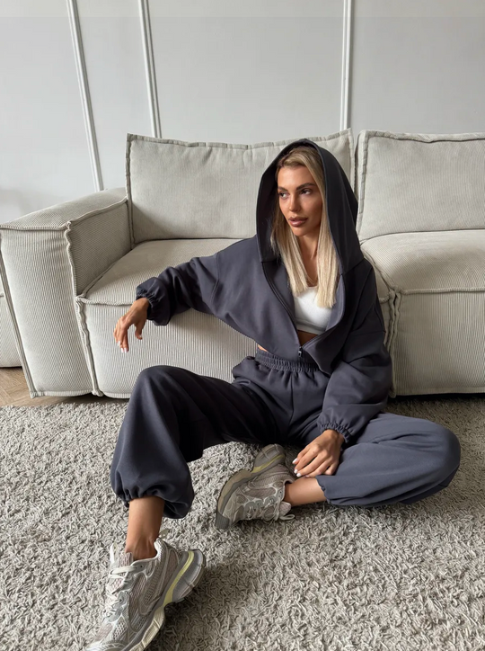 Damen Freizeit Set Urban Fit Mit Hoodie Und Hose