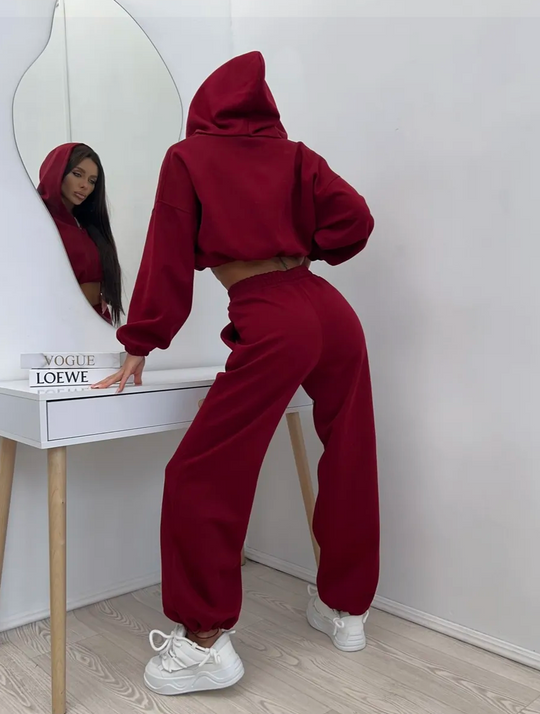 Damen Freizeit Set Urban Fit Mit Hoodie Und Hose