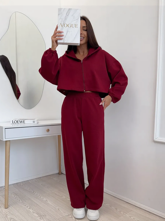 Damen Freizeit Set Urban Fit Mit Hoodie Und Hose