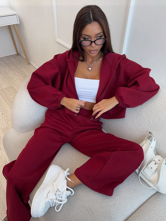 Damen Freizeit Set Urban Fit Mit Hoodie Und Hose