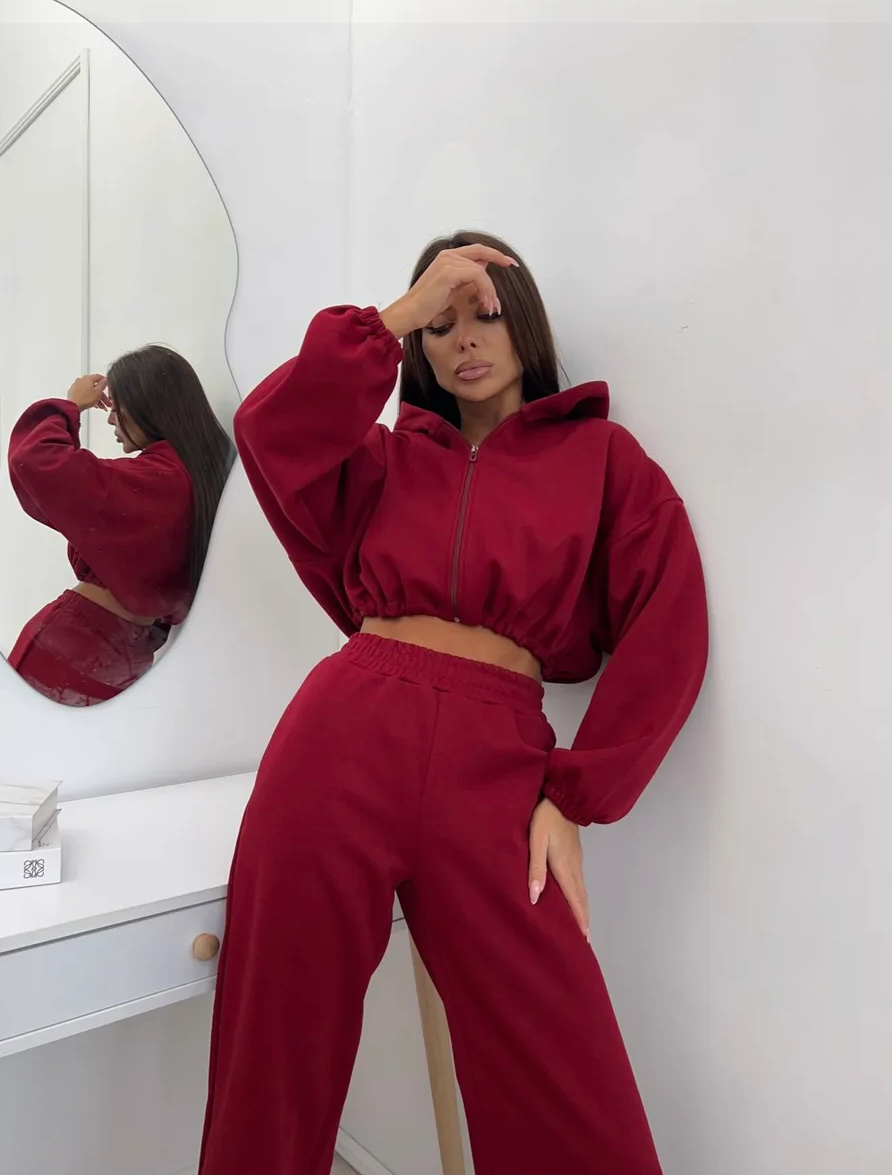 Damen Freizeit Set Urban Fit Mit Hoodie Und Hose