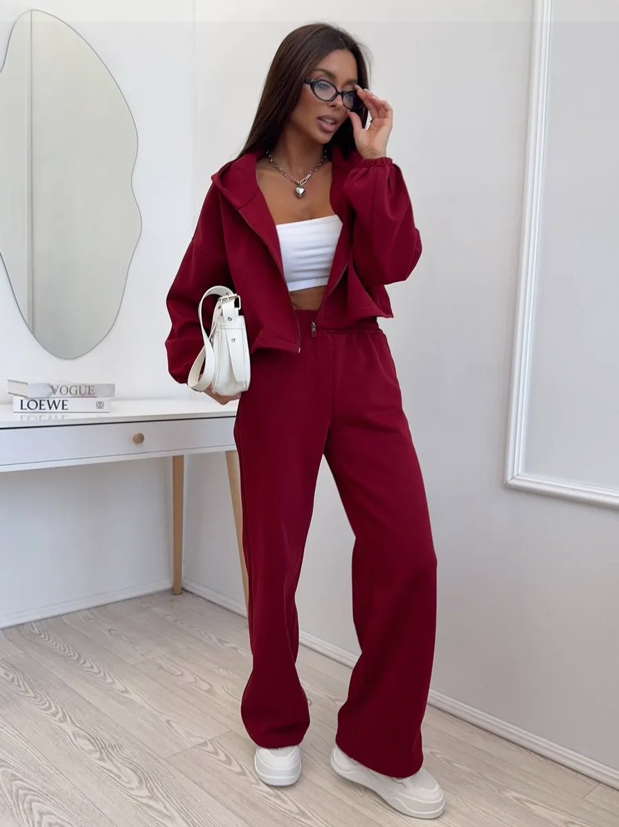 Damen Freizeit Set Urban Fit Mit Hoodie Und Hose