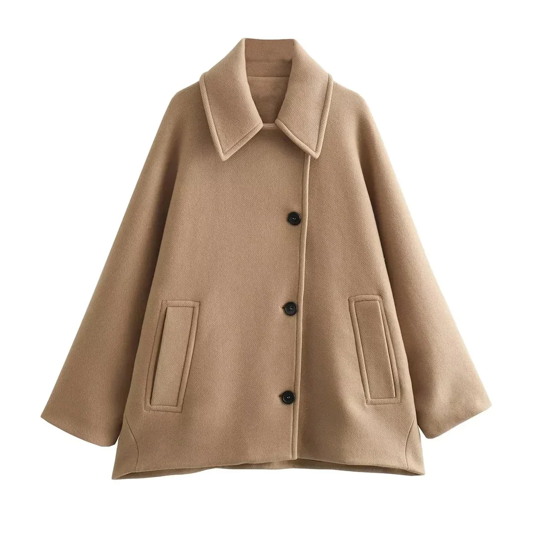Damen Oversized Jacke Mit Lässigem Schnitt