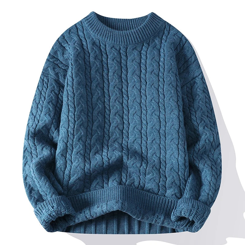 Damen Strickpullover Mit Klassischem Zopfmuster
