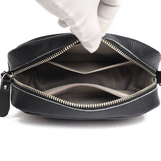 Kompakte Umhängetasche mit Muster-Trageriemen für Damen