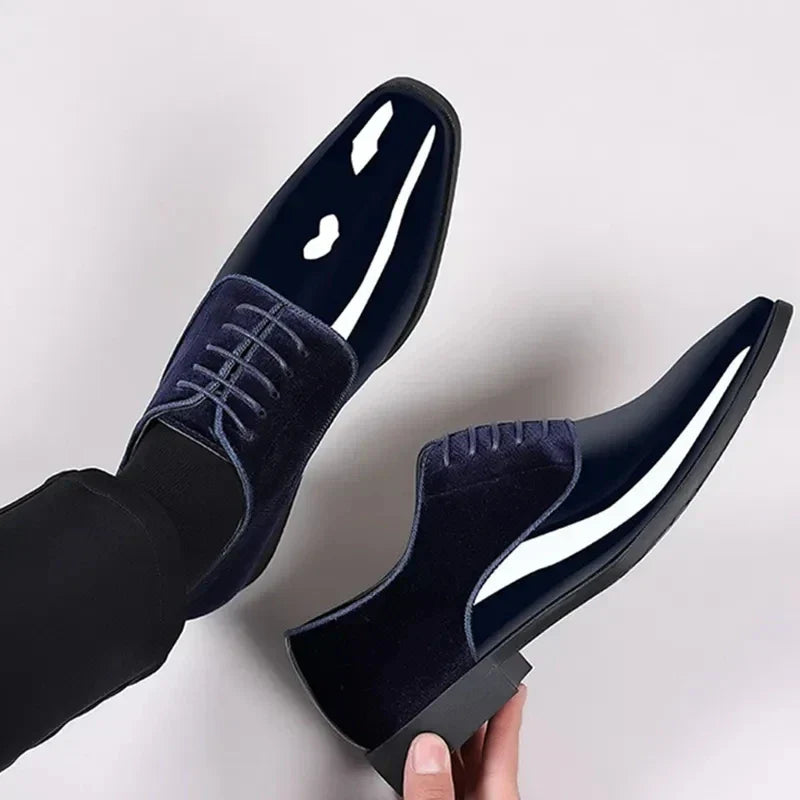 Herren Oxford Schuhe Mit Kontrastfinish Und Schnürdesign