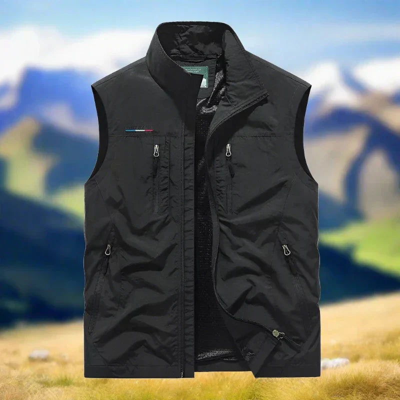 Herren Outdoor Weste Mit Vielseitigem Design
