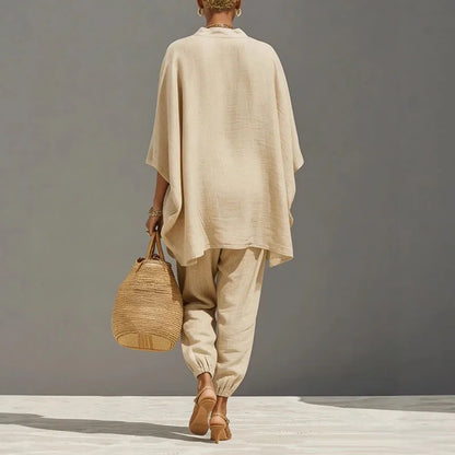 Luftiges Damen-Set im Boho-Stil in weiter Passform für sommerliche Outfits