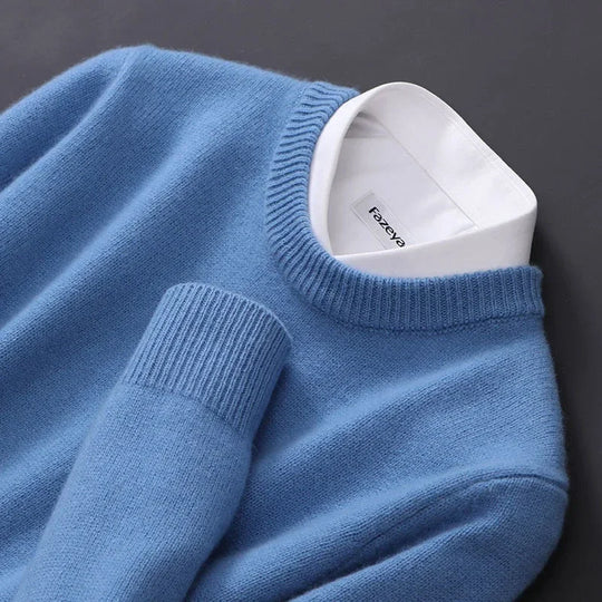 Herren Kaschmirpullover Mit Klassischem Design