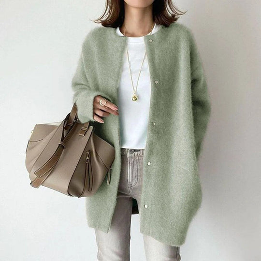 Damen Cardigan Mit Knopfleiste
