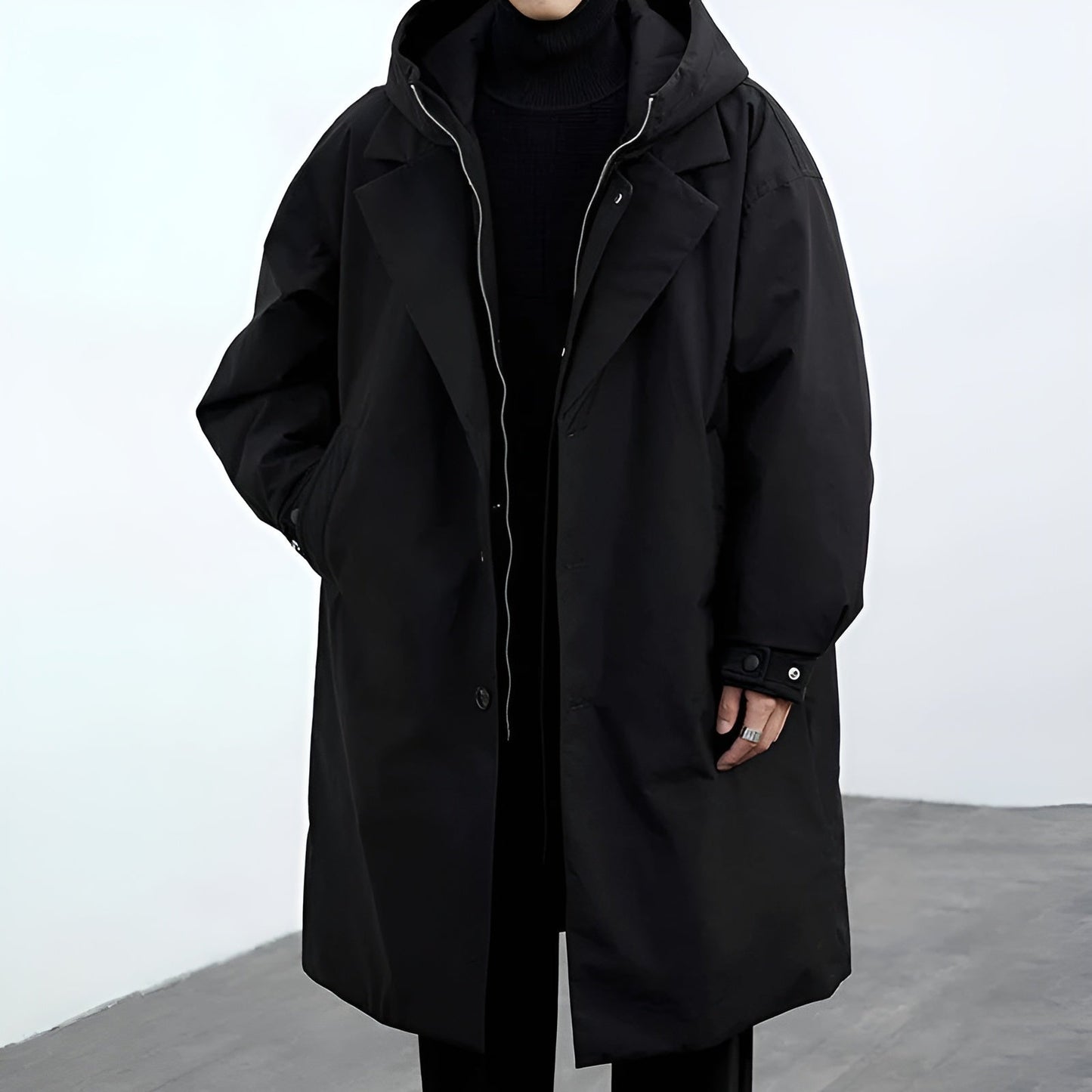 Herren Trenchcoat Mit Modernem Design