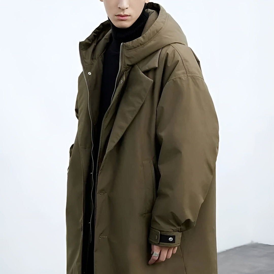 Herren Trenchcoat Mit Modernem Design