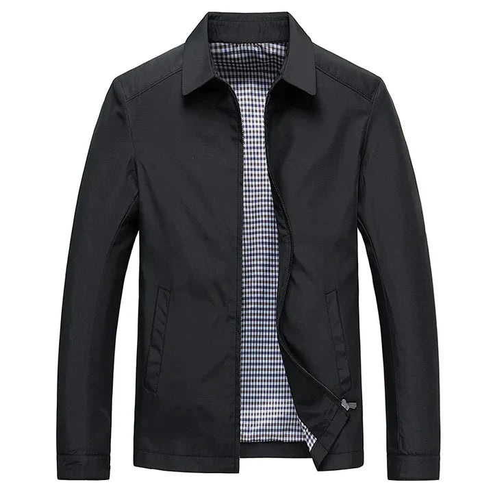 Herren Übergangsjacke Mit Stehkragen Für Frühling