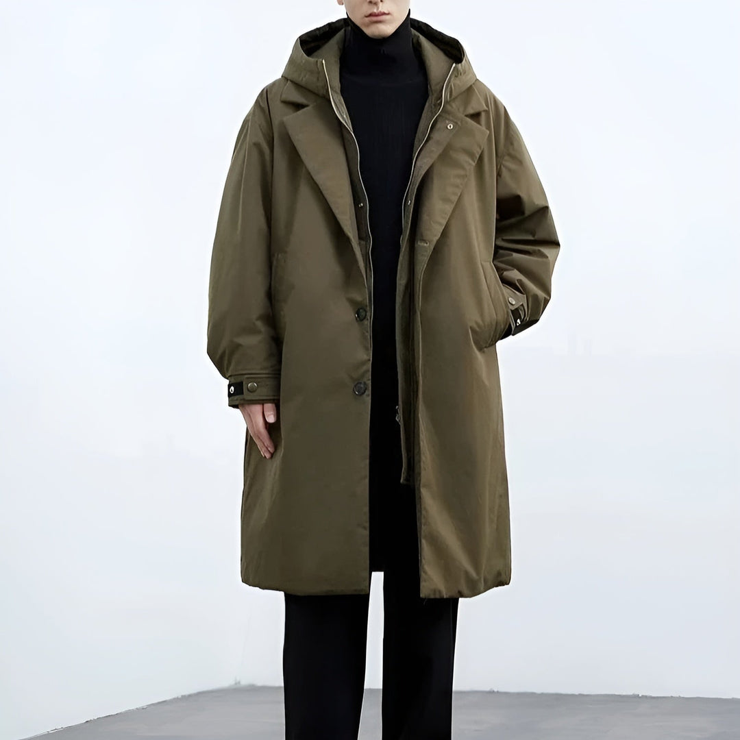 Herren Trenchcoat Mit Modernem Design