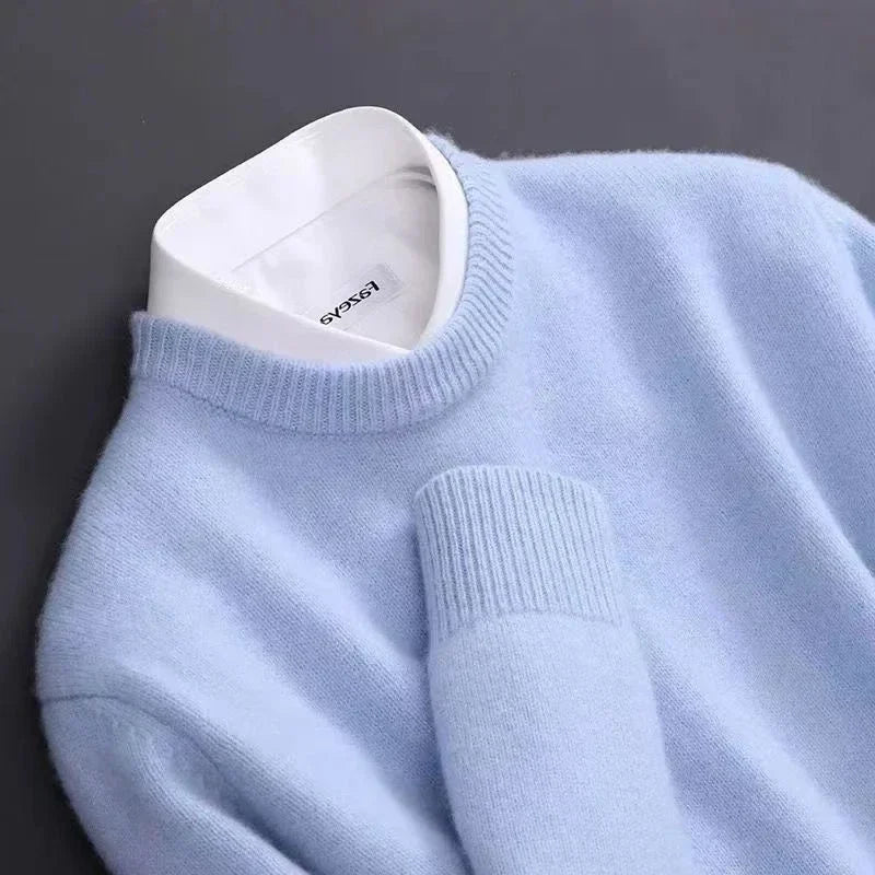 Herren Kaschmirpullover Mit Klassischem Design