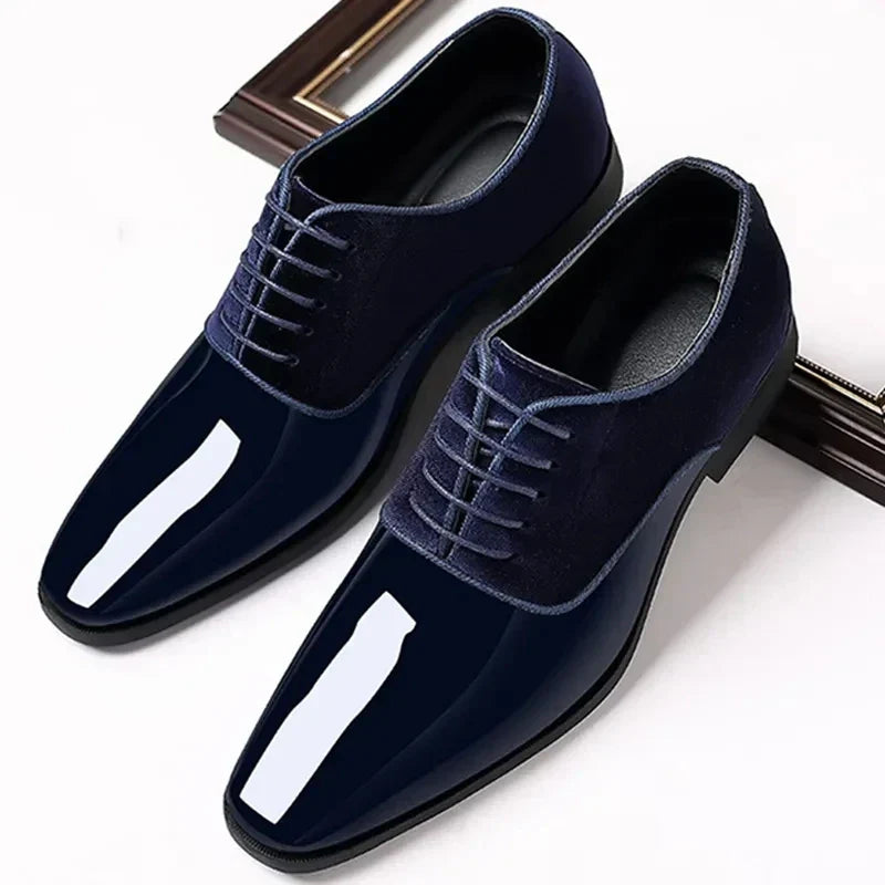 Herren Oxford Schuhe Mit Kontrastfinish Und Schnürdesign