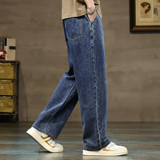 Herren Jeans Mit Kordelzug Und Lockerem Schnitt