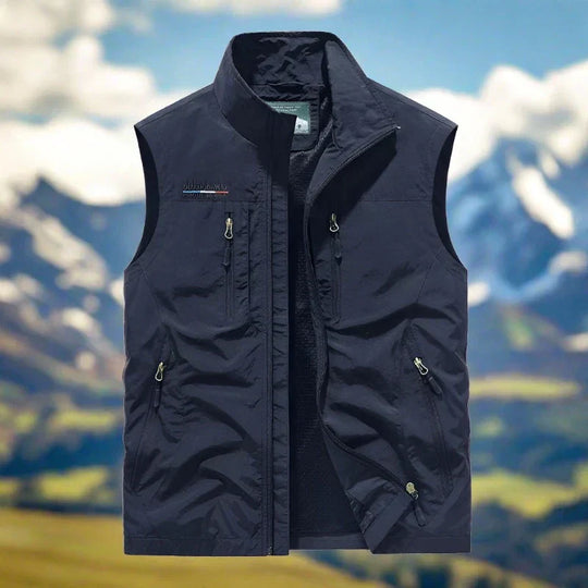 Herren Outdoor Weste Mit Vielseitigem Design