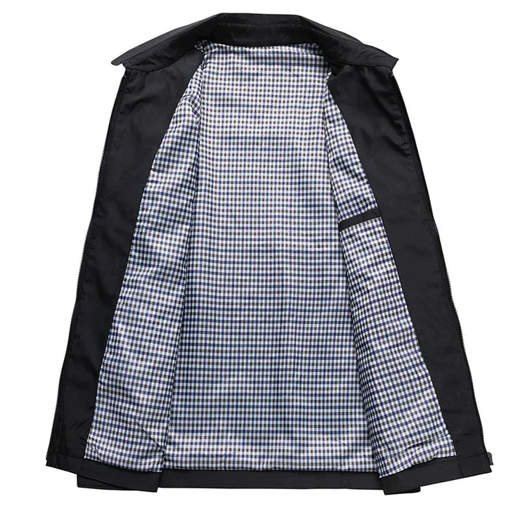 Herren Übergangsjacke Mit Stehkragen Für Frühling