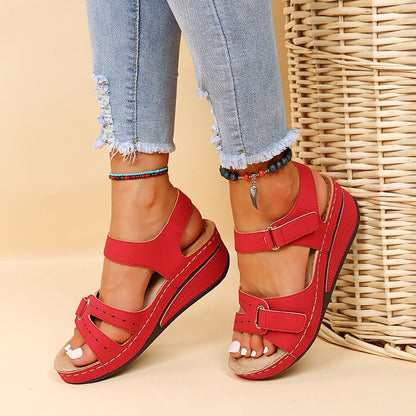 Damen Komfortsandalen Mit Verstellbarem Riemen